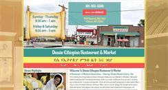 Desktop Screenshot of dessieethiopianrestaurantandmarket.com