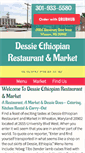 Mobile Screenshot of dessieethiopianrestaurantandmarket.com